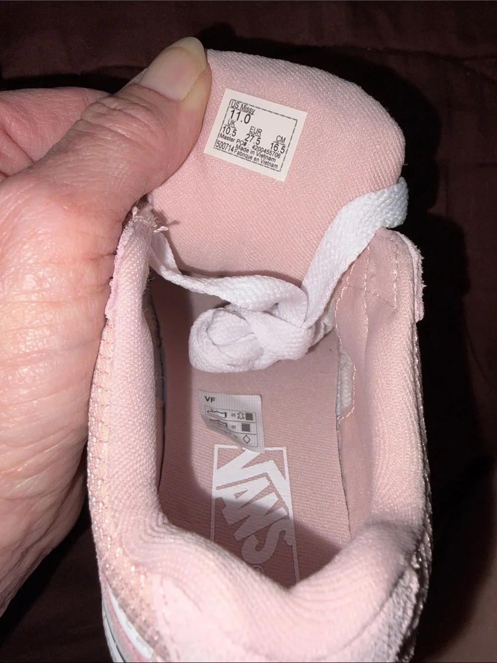 Vans light pink